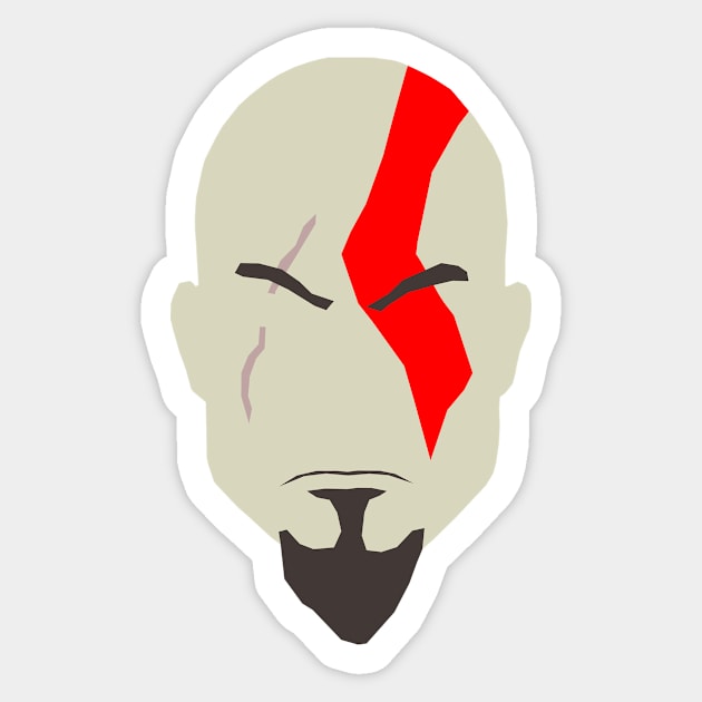 God of War - Classic Kratos Sticker by InfinityTone